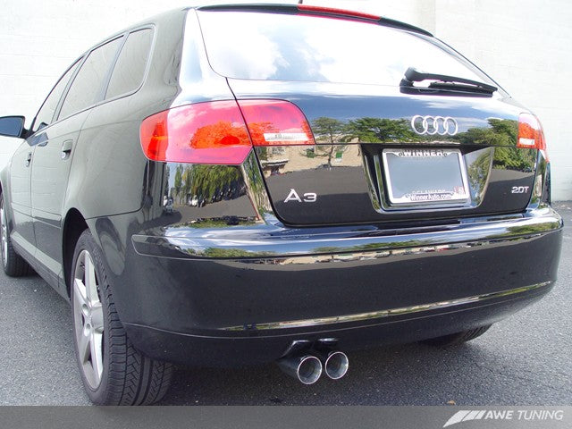 AWE Resonated Performance Exhaust for Audi A3 FWD - 0