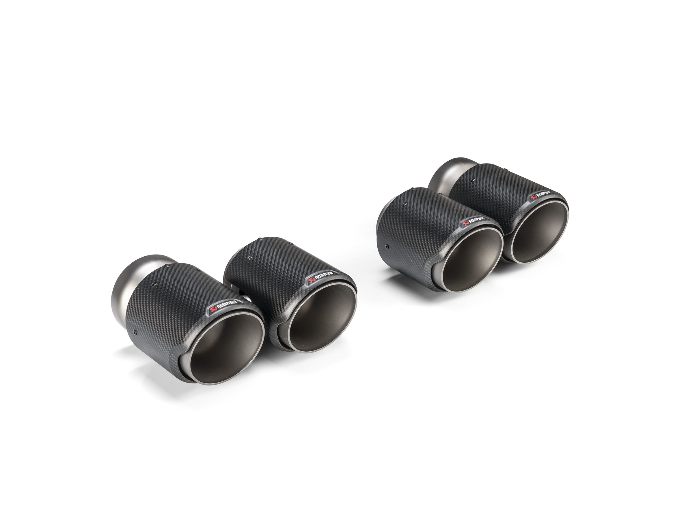 Akrapovic 2021+ BMW G87 M2, G80 M3 &amp; G82 M4 Classic Carbon Design Tail Pipe Set