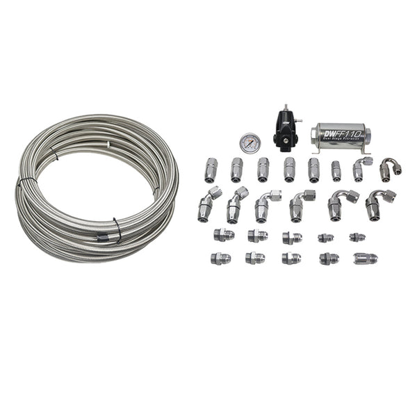 Return Plumbing kit for 6 Gen Camaro SS/ZL1, CTS-V3, PTFE, 8AN feed, 6AN return