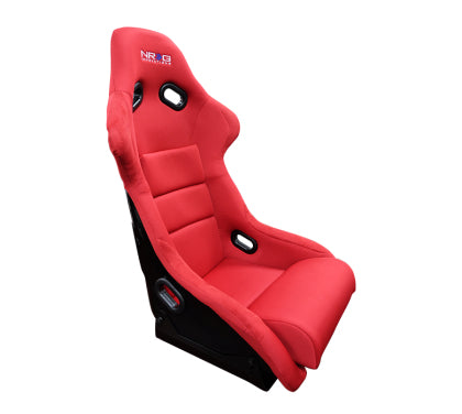 NRG FRP Bucket Seat (Red Cloth) - Large - 0