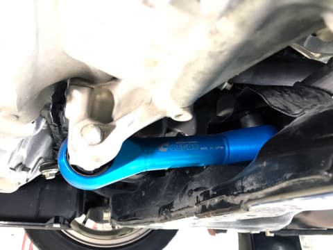 Cusco Billet Aluminum Engine Pitching Stop w/HD Rubber, 09-13 Honda Fit(6MT) Blue Anodized - 0