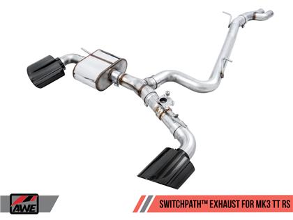AWE SwitchPath™ Exhaust for Audi MK3 TT RS - Diamond Black RS-style Tips