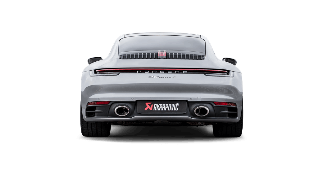 Akrapovic 2019+ Porsche 911 Carrera (992 w/Sport Exhaust) w/OPF/GPF Slip-On Line (Titanium)