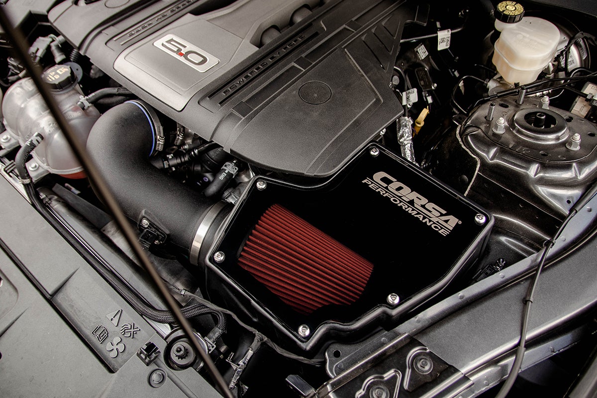 Corsa Air Intake DryTech 3D Closed Box 18-20 Ford Mustang GT 5.0L V8 - 0
