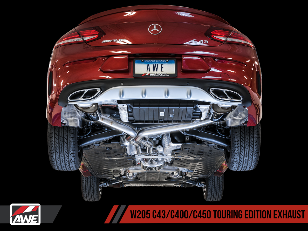 AWE Touring Edition Exhaust for Mercedes-Benz W205 AMG C43 / C450 / C400 - 0