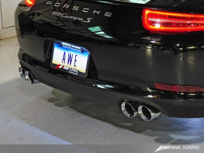 AWE SwitchPath™ Exhaust for Porsche 991 - Non-PSE cars - Chrome Silver Tips