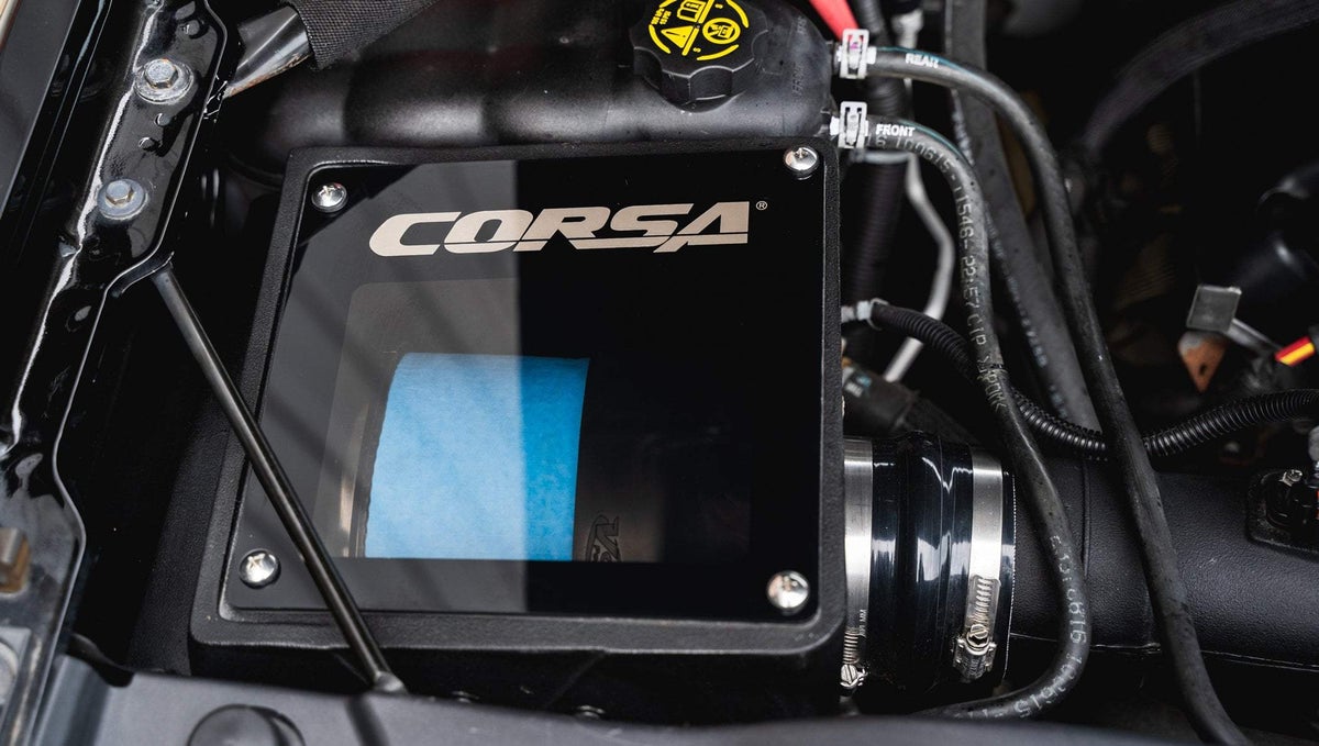 Corsa 2014-2019C Silverado, Sierra, GM SUV, 6.2L V8 Closed Box Air Intake w/Power Core Air Filter - 0