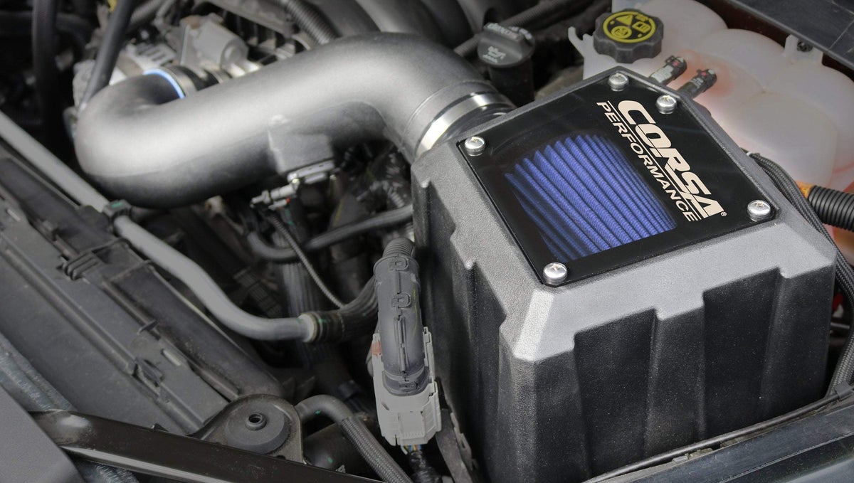 Corsa 2019+ Chevrolet Silverado 6.2L V8 1500 Closed Box Air Intake With MaxFlow 5 Oiled Filter - 0