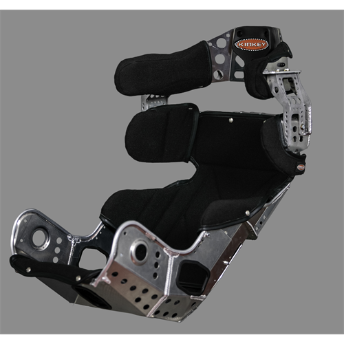 KIRKEY SEAT KIT - ALUMINUM 16 - 40 LAYBACK ADJUSTABLE CONTAINMENT & BLACK COVER