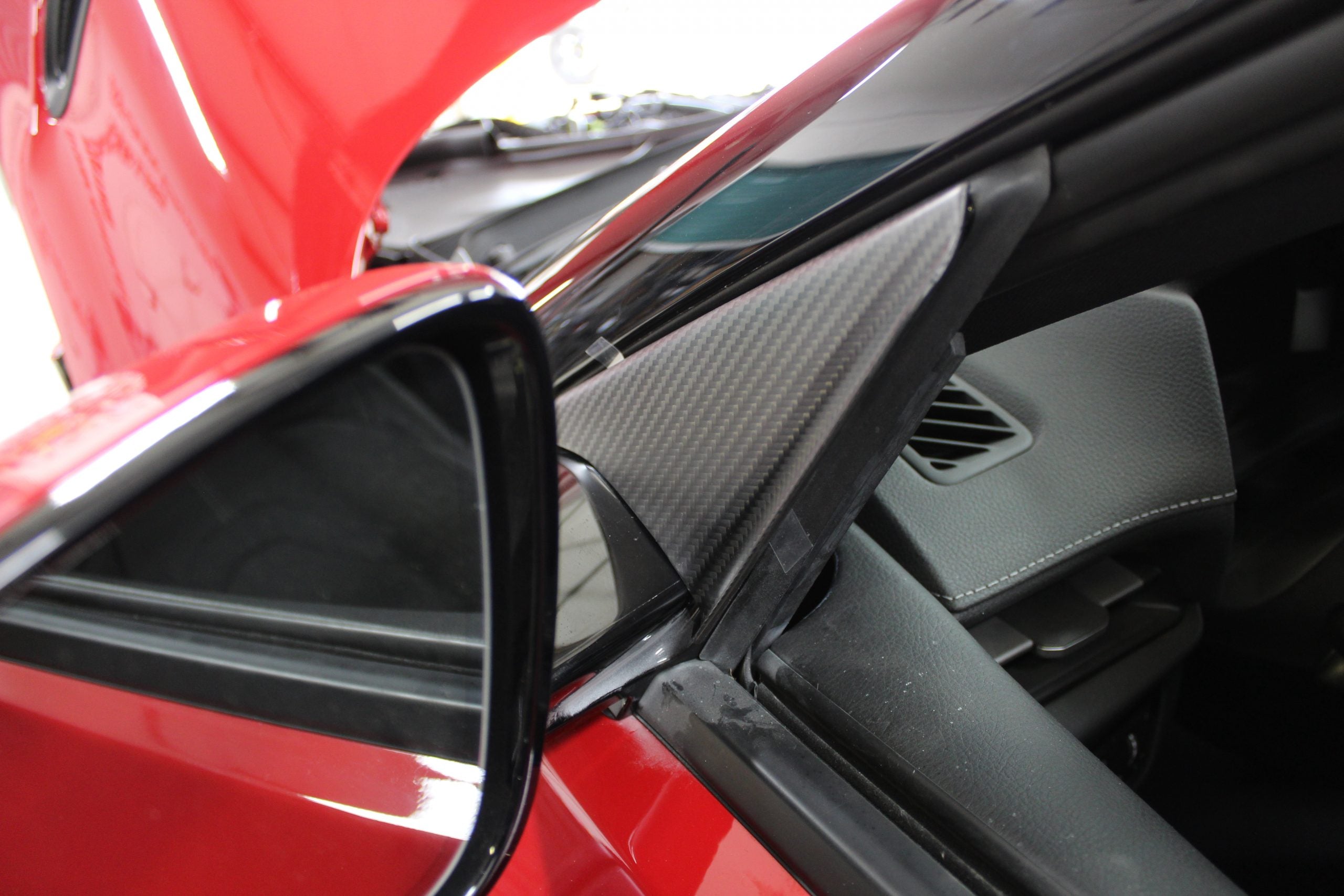 AMS Performance 2020+ Toyota GR Supra Anti-Wind Buffeting Kit - Matte Carbon - 0
