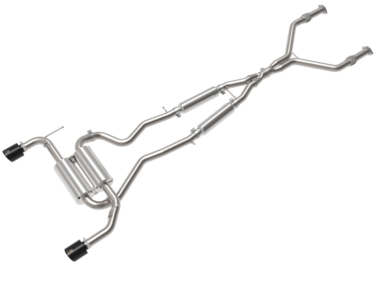 Takeda 2-1/2 IN 304 Stainless Steel Cat-Back Exhaust System Infiniti Q50 (V37) 14-15 V6-3.7L