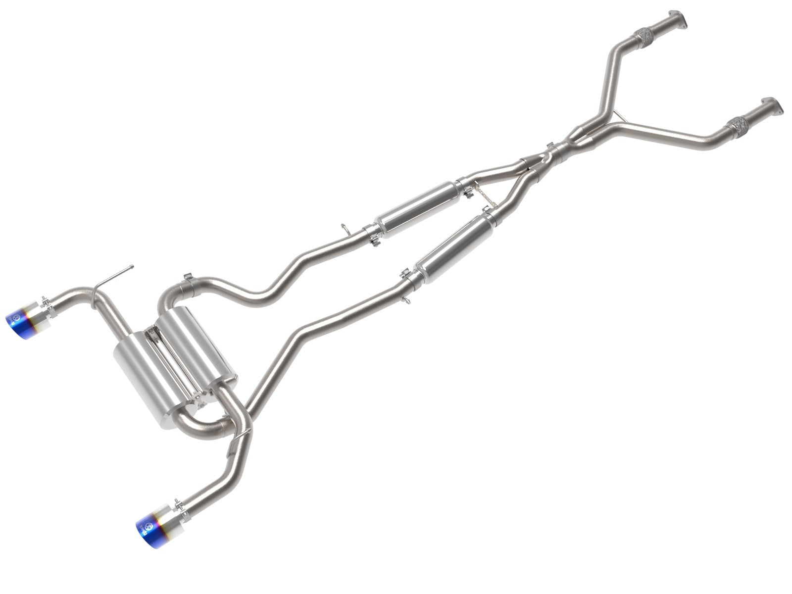 Takeda 2-1/2 IN 304 Stainless Steel Cat-Back Exhaust System Infiniti Q50 (V37) 14-15 V6-3.7L - 0