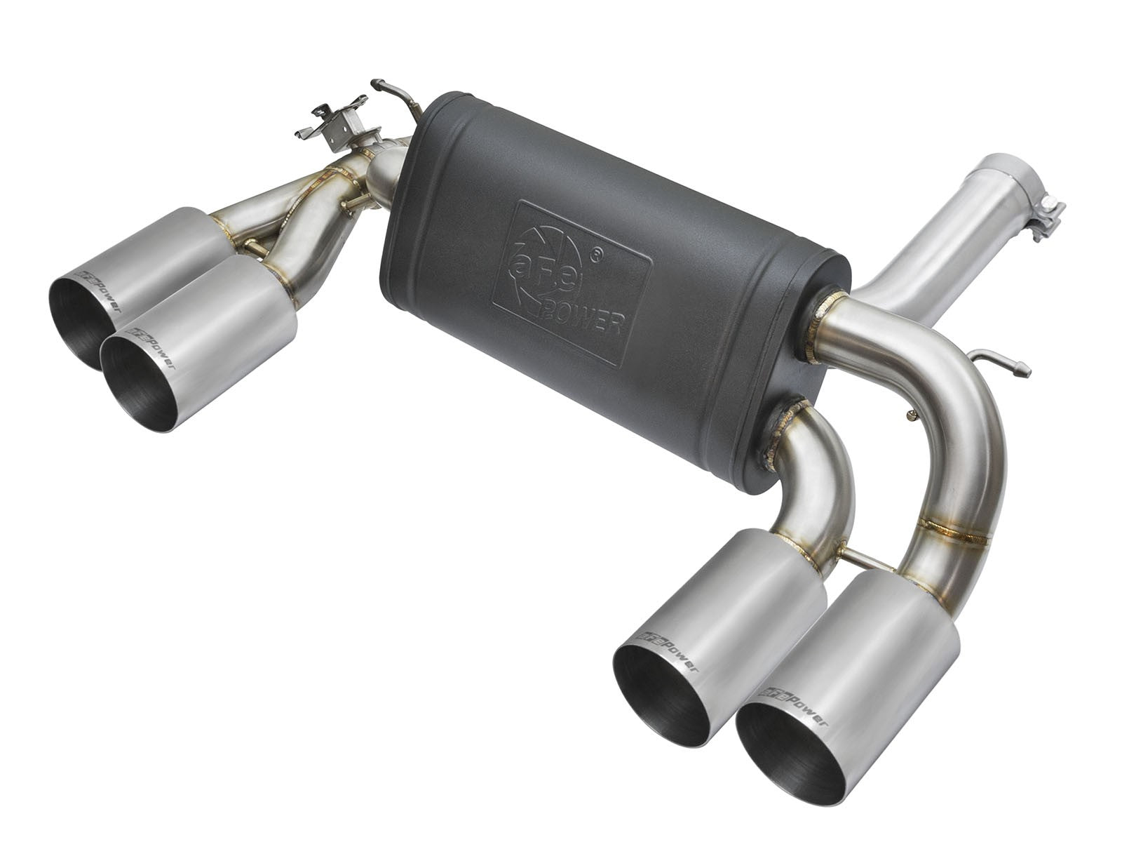 aFe MACHForce XP 3in - 2 1/2in Axle Back 304SS Exhaust w/ Polished Tips 16-17 BMW M2 (f87) - 0