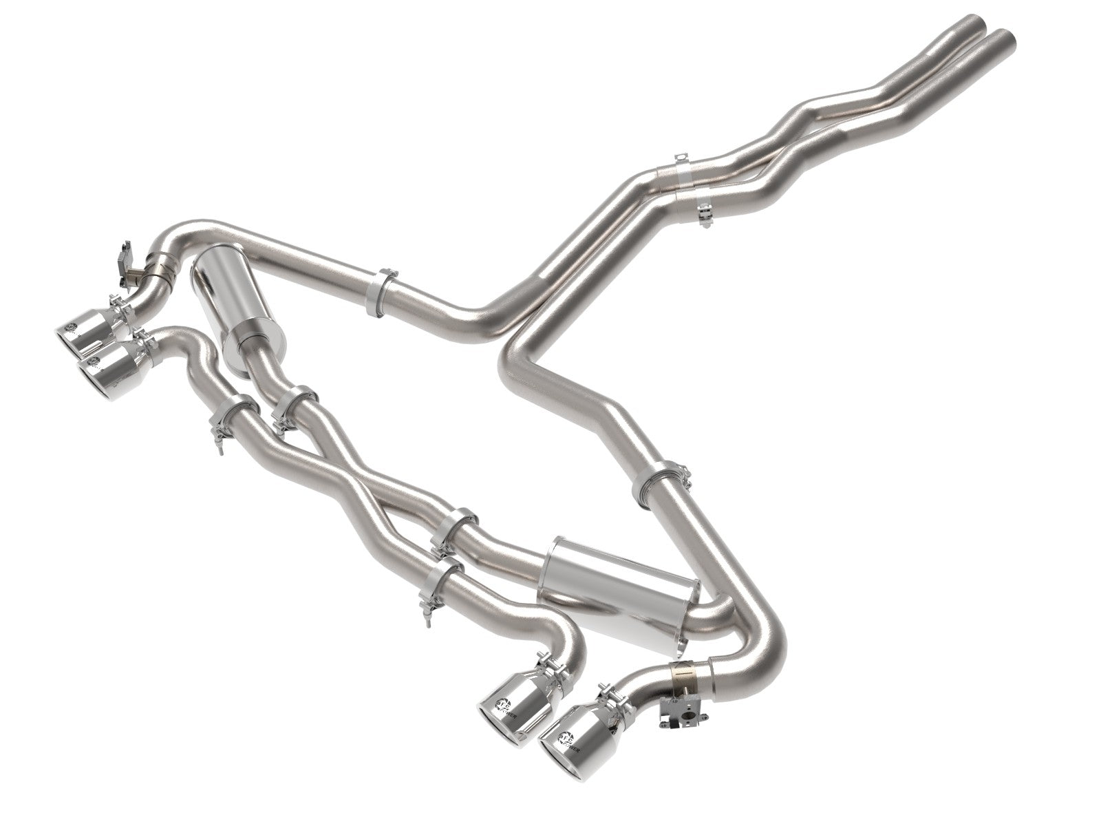 aFe 20-22 Audi RS6 Avant V8 4L (tt) MACH Force-Xp 3in to 2.5in 304 SS Cat-Back Exhaust