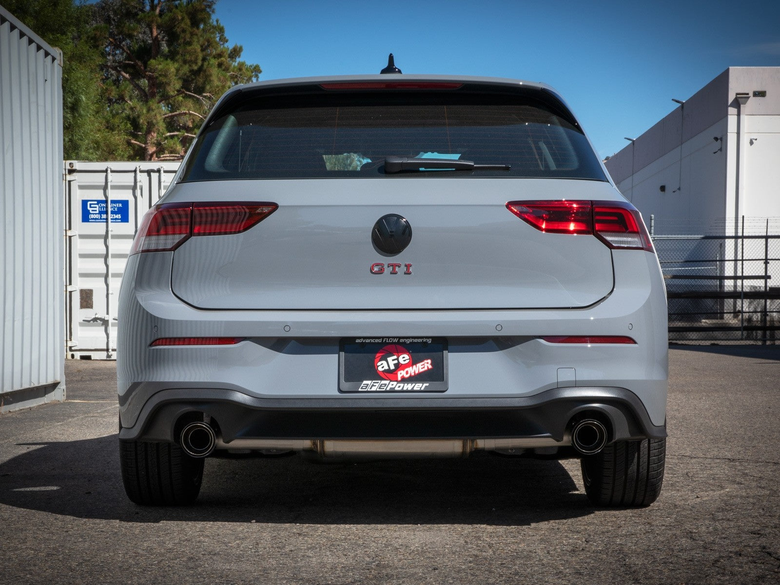 MK8 GTI AFE Gemini XV 3 IN to 2-1/2 IN 304 Stainless Steel Cat-Back Exhaust System w/ Cut-Out