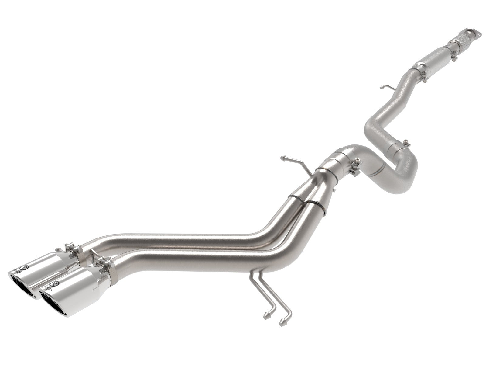 Takeda 2-1/2 IN to 3 IN 304 Stainless Steel Cat-Back Exhaust System Hyundai Veloster 13-17 L4-1.6L (t)