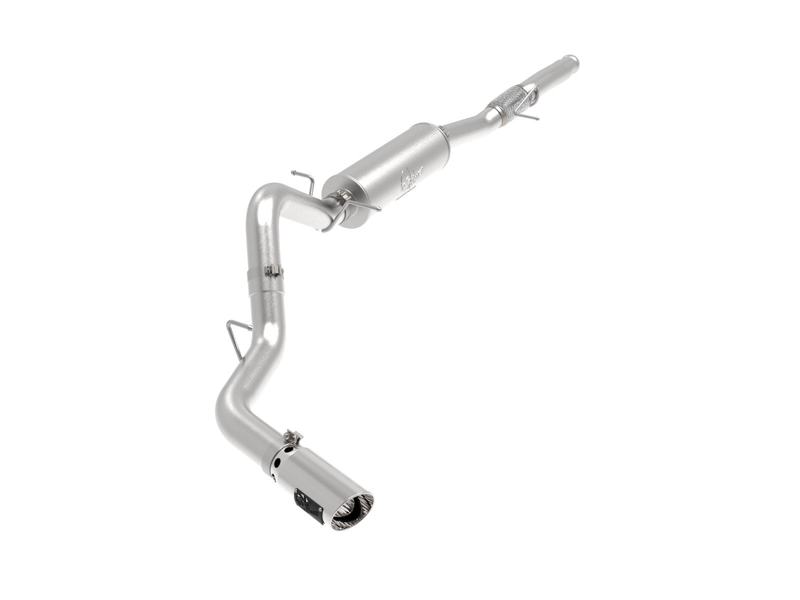 Apollo GT Series 4 IN 409 Stainless Steel Cat-Back Exhaust System w/ Polish Tip GM Silverado/Sierra 1500 14-18 V8-6.2L