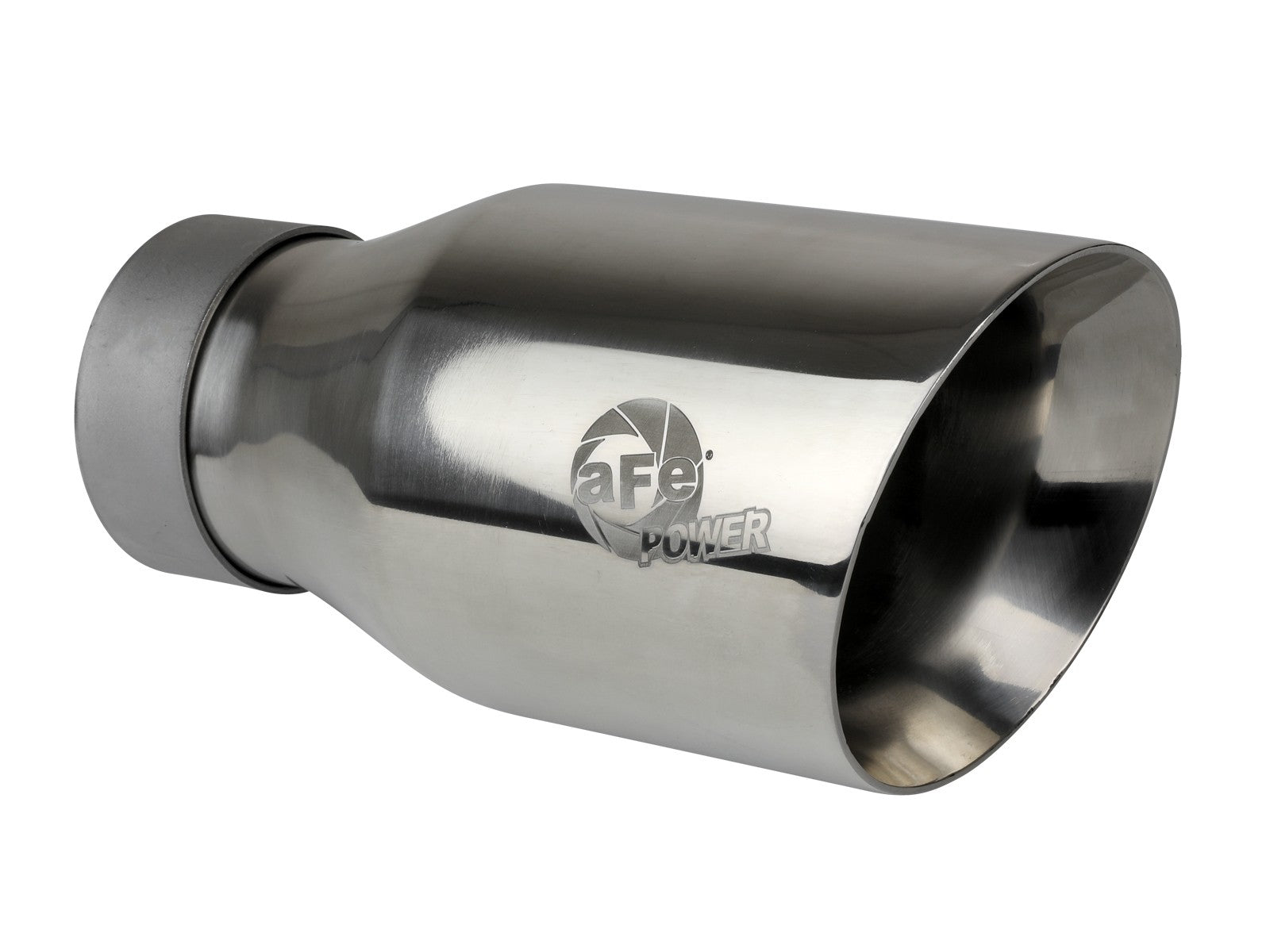 MACH Force-Xp 304 Stainless Steel Clamp-on Exhaust Tip Polished 3 IN Inlet x 4-1/2 IN Outlet x 9 IN L