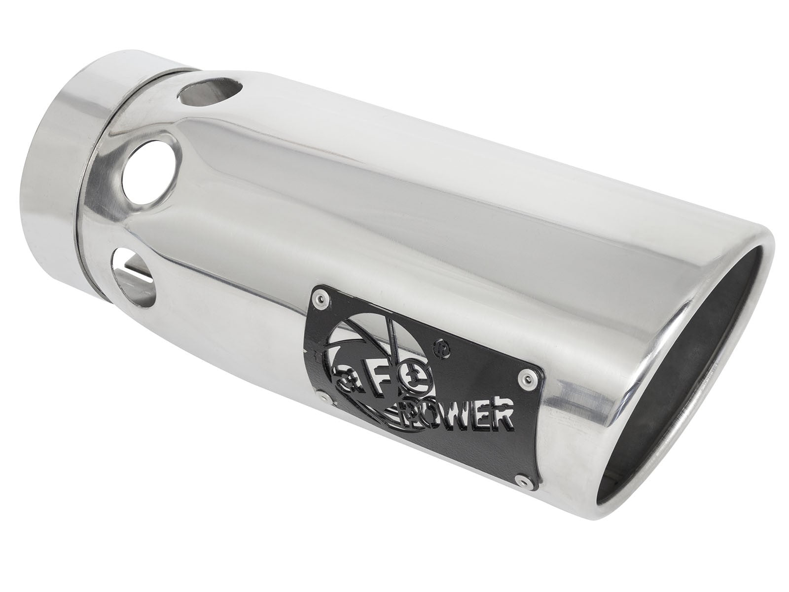 MACH Force-Xp 304 Stainless Steel Intercooled Clamp-on Exhaust Tip Polished 5 IN Inlet x 6 IN Outlet x 16 IN L
