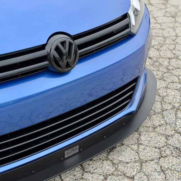 CJM Industries Chassis Mounted Splitter With Air Dam - MK6 Golf R (2010-2012) V2 | 2023163-6RCSAD