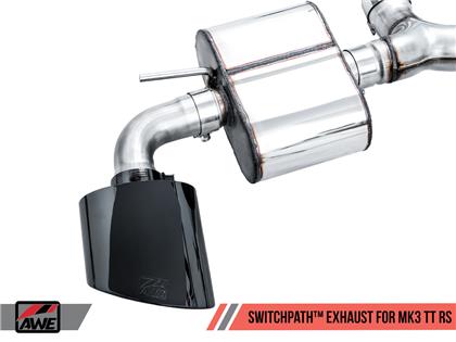 AWE SwitchPath™ Exhaust for Audi MK3 TT RS - Diamond Black RS-style Tips