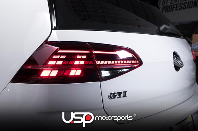 Facelifted Dynamic LED Tail Lights Retrofit Kit w/ Harness For MK7 - 0