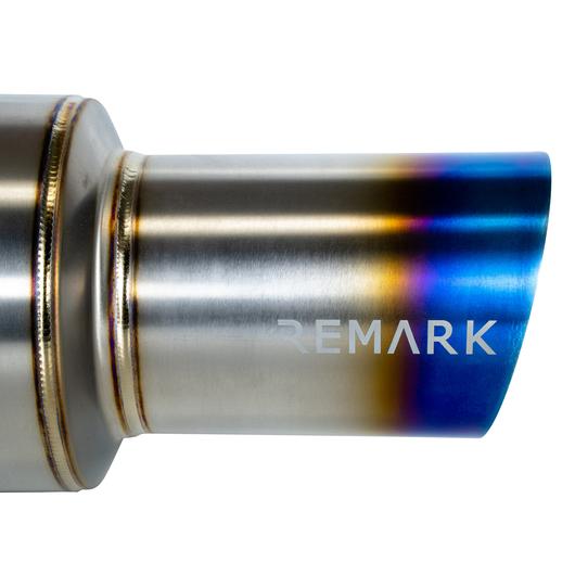 Remark 2015+ Subaru WRX/STI (VA) R1-Spec Single-Exit Cat-Back Exhaust w/ Titanium Muffler - 0