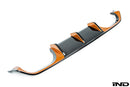 BMW M Performance F8X M3 / M4 Carbon Diffuser + Acid Orange Accents-4