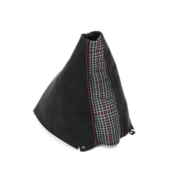 BFI MK8 GTI Manual Shift Boot - Tartain Fabric Inlay - Alcantara