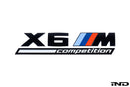 BMW F96 X6M Competition Trunk Emblem - Gloss Black-1