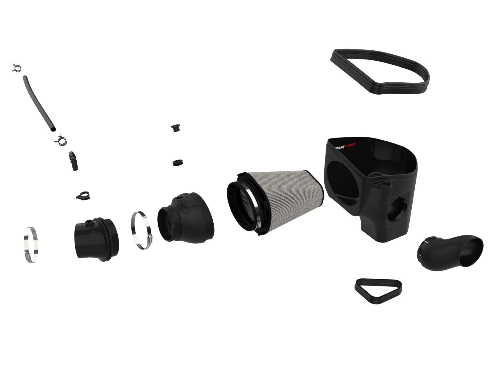 aFe 19-23 Dodge Challenger Hellcat V8-6.2L Magnum FORCE Stage2 Cold Air Intake System w/Pro DRY S - 0