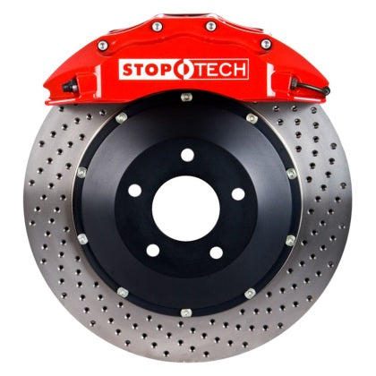 StopTech 07-10 BMW X5 3.0si/11--12 X6 xDrive35i Frt BBK w/Red ST-60 Calipers 380x32mm Drilled Rotor - 0