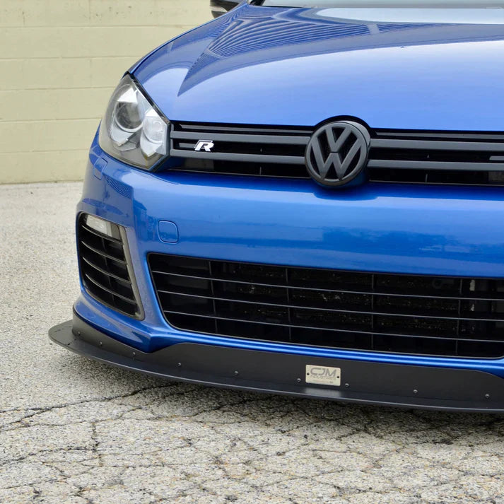 CJM Industries Chassis Mounted Splitter With Air Dam - MK6 Golf R (2010-2012) V2 | 2023163-6RCSAD - 0