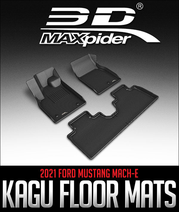 3D MAXPIDER KAGU SERIES FLOORMATS: 2021 FORD MUSTANG MACH-E