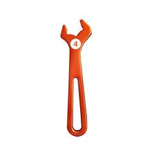 4AN T6061 Aluminum Hose End Wrench (orange anodized)