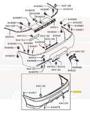 Mitsubishi OEM JDM Evo 9 Rear Bumper for Evo 7/8/9 (6410A378)-10