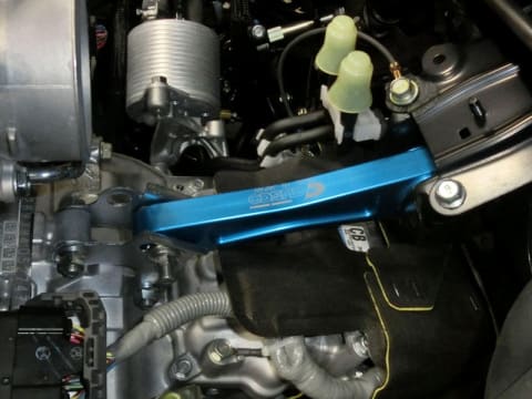 Cusco Billet Aluminum Engine Pitching Stop w/HD Rubber, Subaru EJ20/EJ25(2.5L Turbo), Blue Anodized