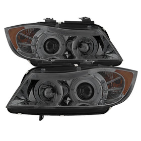 ( Spyder Signature ) BMW E90 3-Series 06-08 4DR Projector Headlights - LED Halo