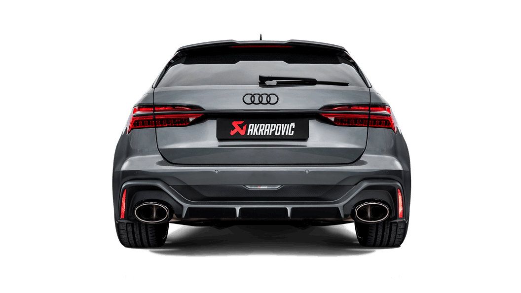 Akrapovic 2021+ Audi RS6/RS7 Avant/Sportback (C8) Evolution Line Cat Back (Titanium) (Req Link Pipe Set) - 0