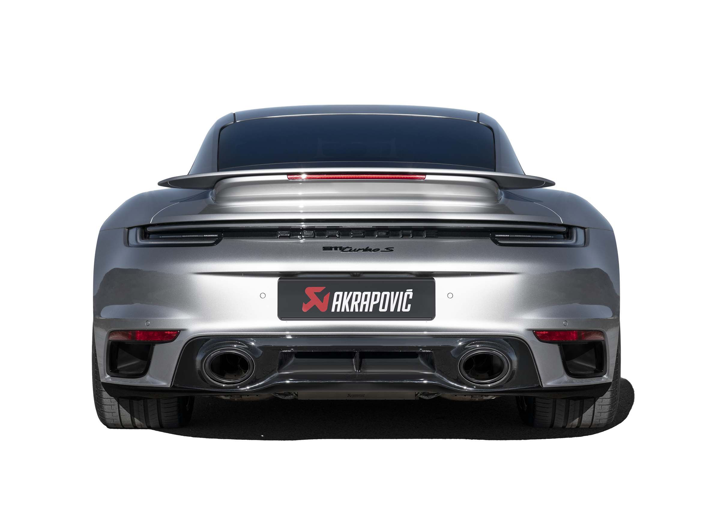 Akrapovic 20-21 Porsche 911 Turbo/Turbo S (992) Slip-On Race Line (Titanium) w/Black Titanium Tips - 0