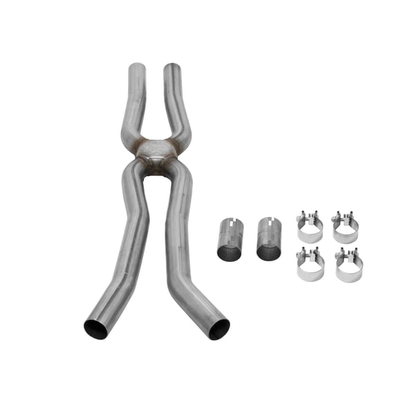 FLOWMASTER 15-17 MUSTANG 3.7L RESONATOR DELETE XPIPE - 0