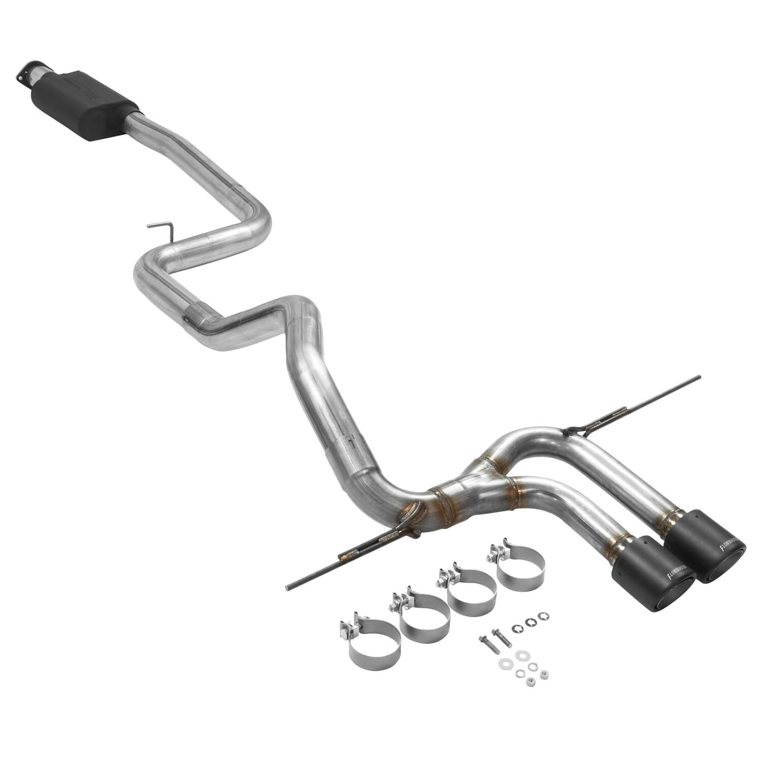 FLOWMASTER OUTLAW CAT-BACK EXHAUST SYSTEM 2013-2018 Ford Focus ST with the 2.0L turbocharged engine.
