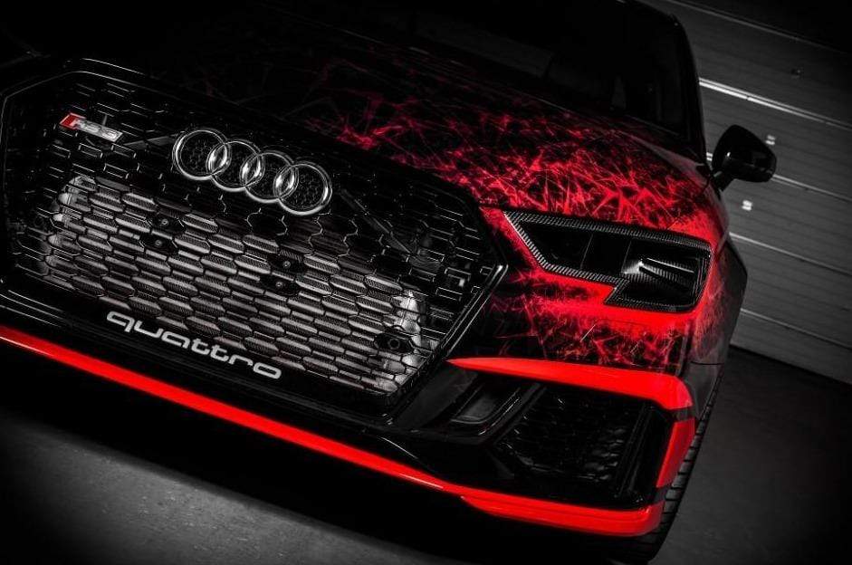 Eventuri Prepreg Carbon Fiber Headlamp Duct System Audi RS3 8V