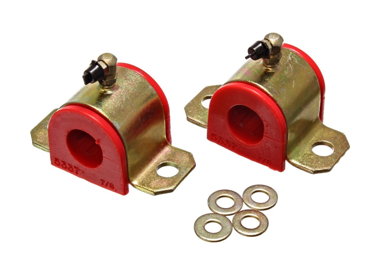 Energy Suspension 00-05 Toyota Celica Red 22mm Front Sway Bar Frame Bushings (Greaseable Frame Bushi