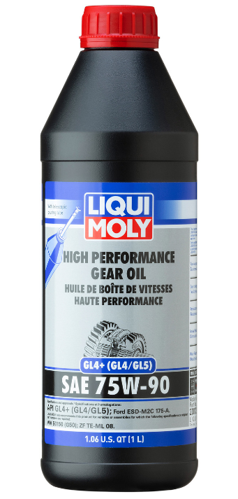 High Performance Gear Oil (GL4+) SAE 75W-90 1L