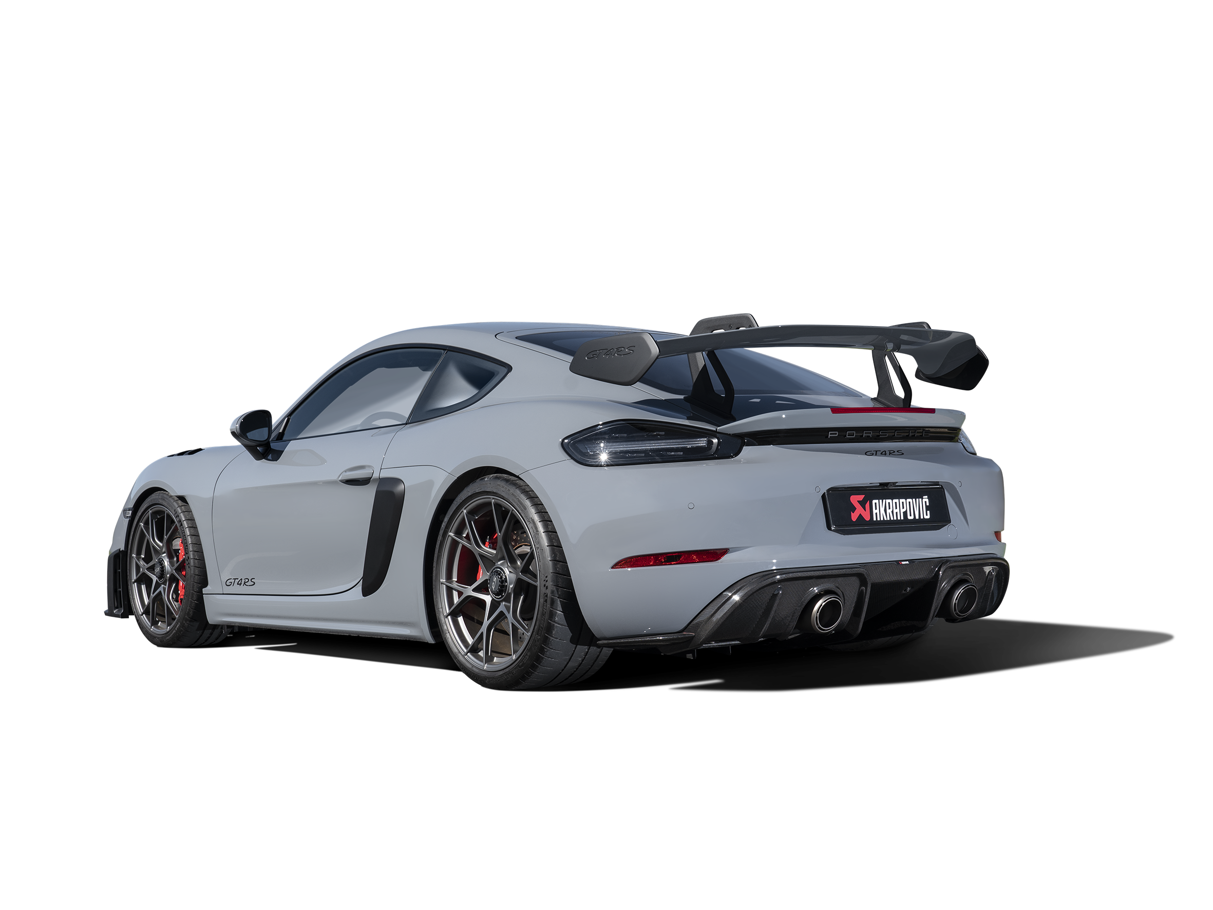 Akrapovic 2022+ Porsche 718 Cayman GT4 RS Rear Carbon Fiber Diffuser - High Gloss