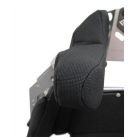 KIRKEY COVER - HEAD RESTRAINT PAD 1 - 88/89 SERIES - BLACK TWEED