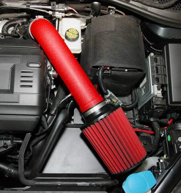 AEM MK7 Volkswagen Golf GTI/R Cold Air Intake System Wrinkle Red