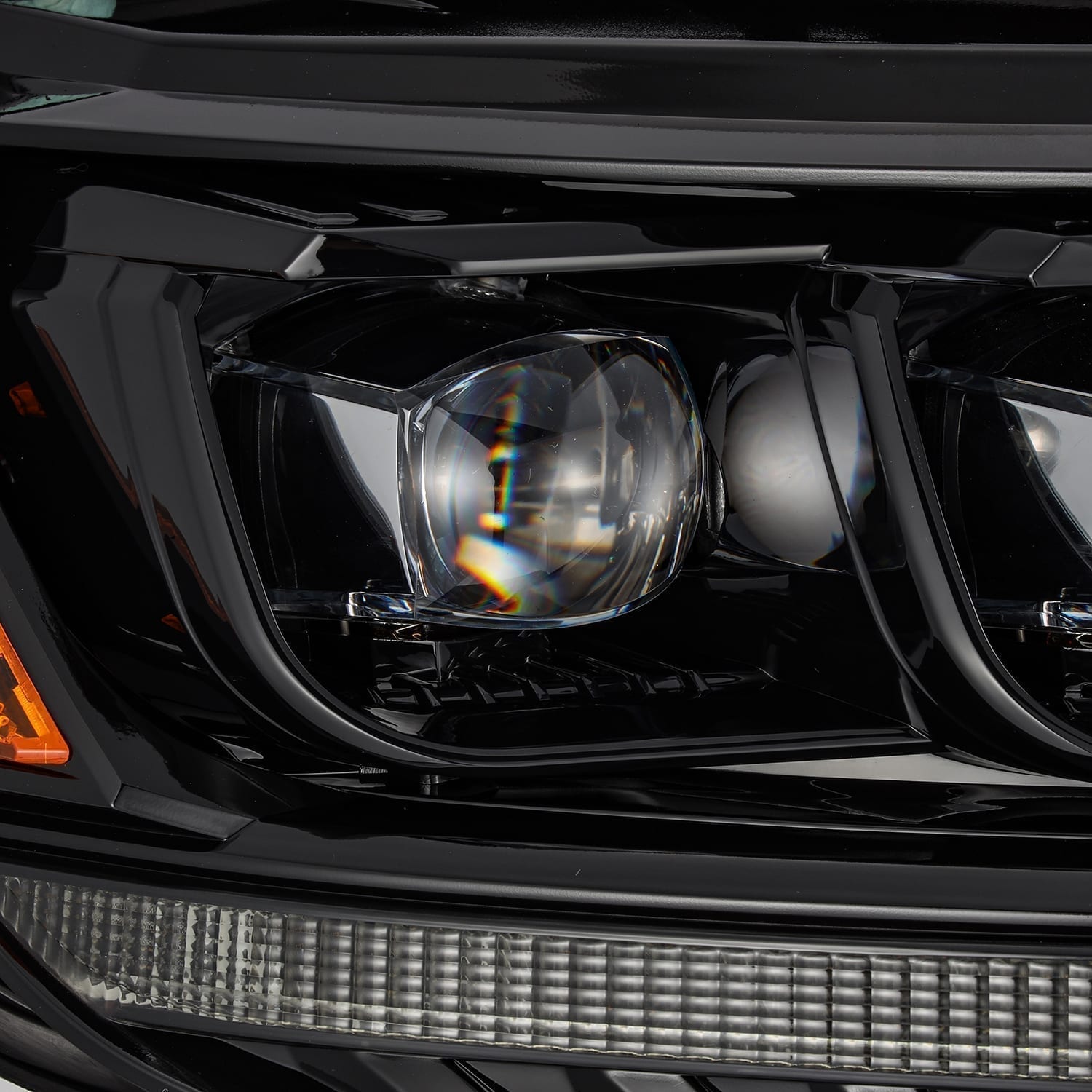 AlphaRex 19-21 Ford Ranger NOVA LED Proj Headlight Plnk Style Alpha Blk w/Activ Light/Seq Signal/DRL - 0