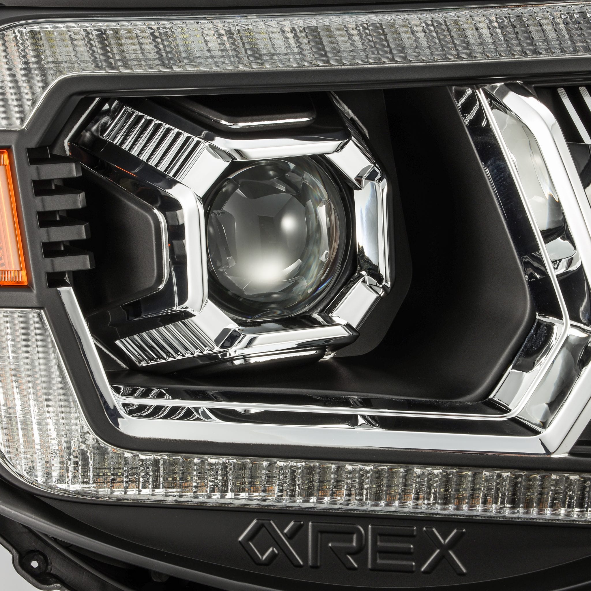 AlphaRex 05-11 Toyota Tacoma LUXX LED Projector Headlights Plank Style Black w/Activ Light and DRL - 0